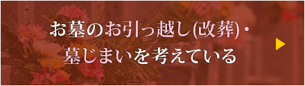 お墓のお引っ越し(改葬)・墓じまいを考えている